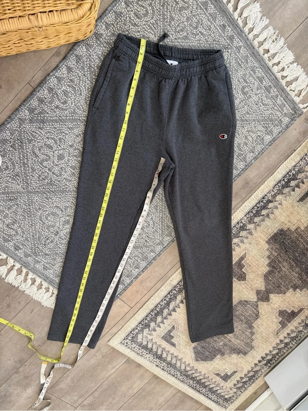Champion Men's Dark Charcoal Heather Jogger Sweatpants Size Medium
